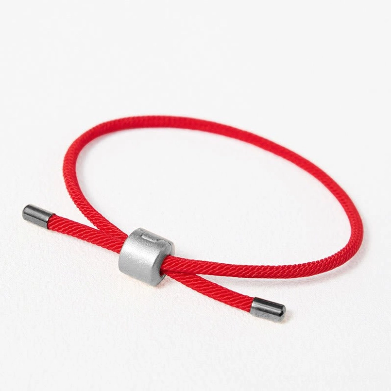 Red string bracelet two style comparison gold silver clasp side by side