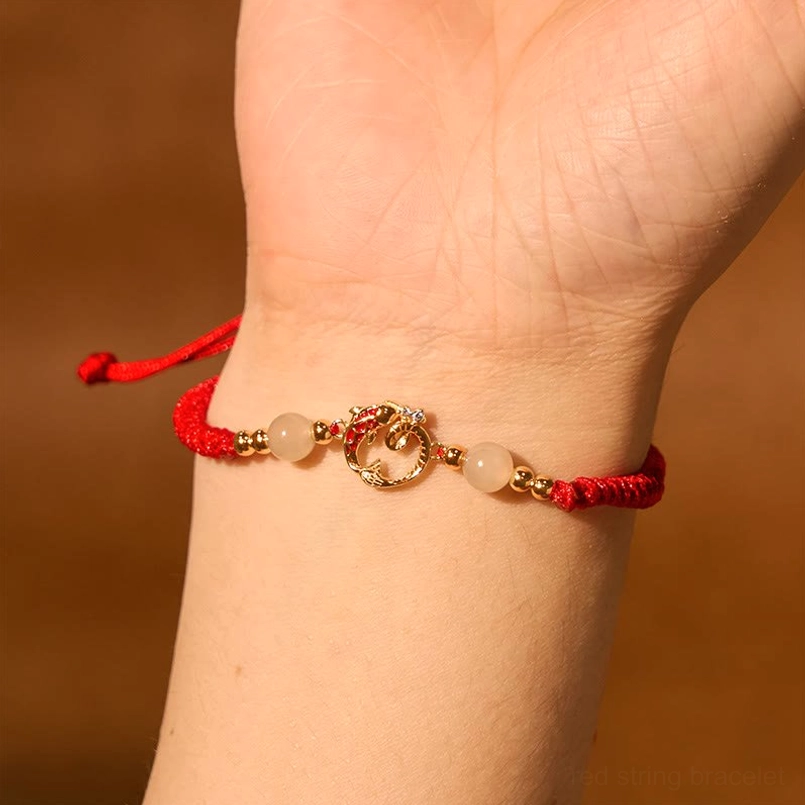 925 sterling silver red string jade bracelet materials and construction craftsmanship