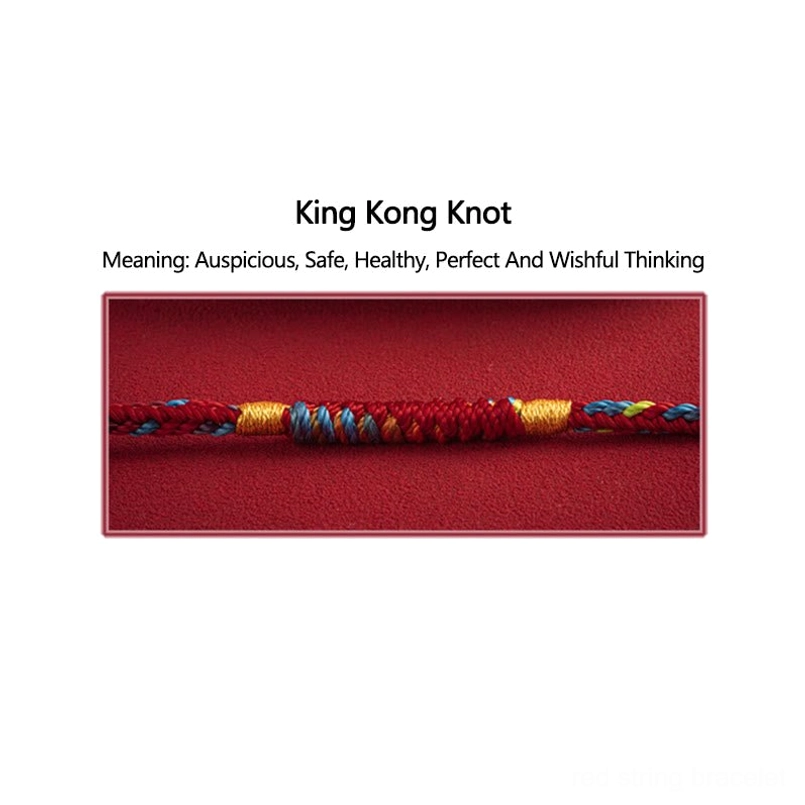Sterling silver buckle red string bracelet premium quality clasp detail