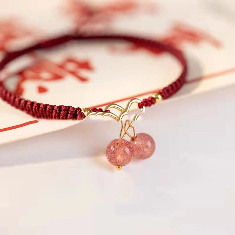 Red String Bracelet Collection - Multiple Healing Stones Variations
