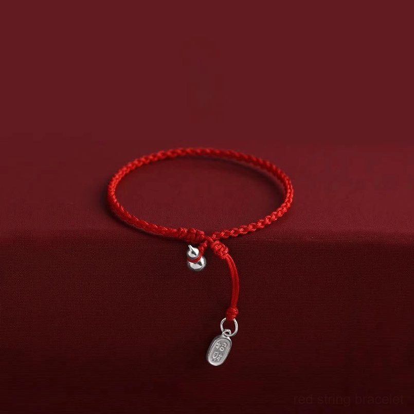 red string protection bracelet gourd charm feng shui talisman