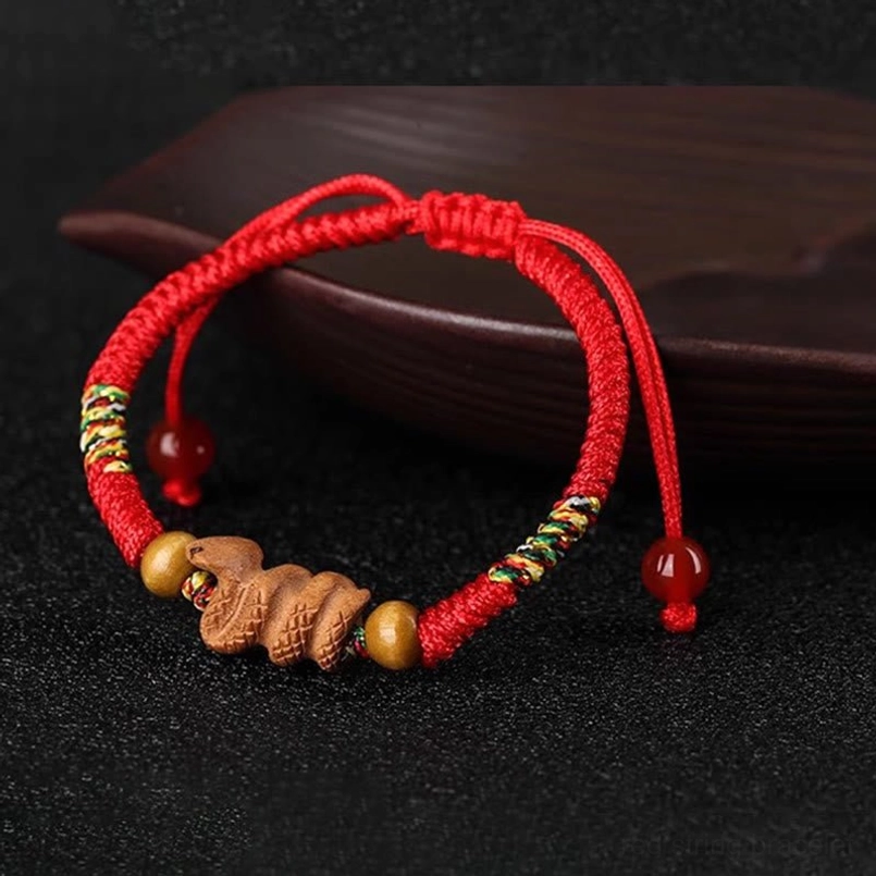 Red string lucky bracelet zodiac protection talisman