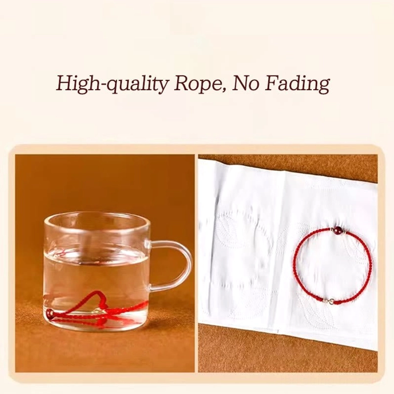 Red string bracelet with protective energy spiritual meaning illustration