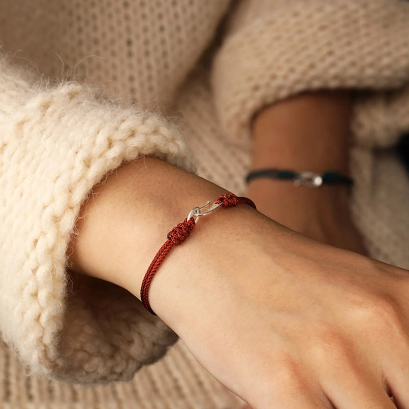 925 sterling silver red string bracelet gift packaging presentation