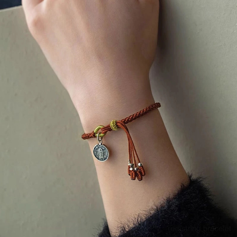 Five directions wealth gods red string bracelet packaging display