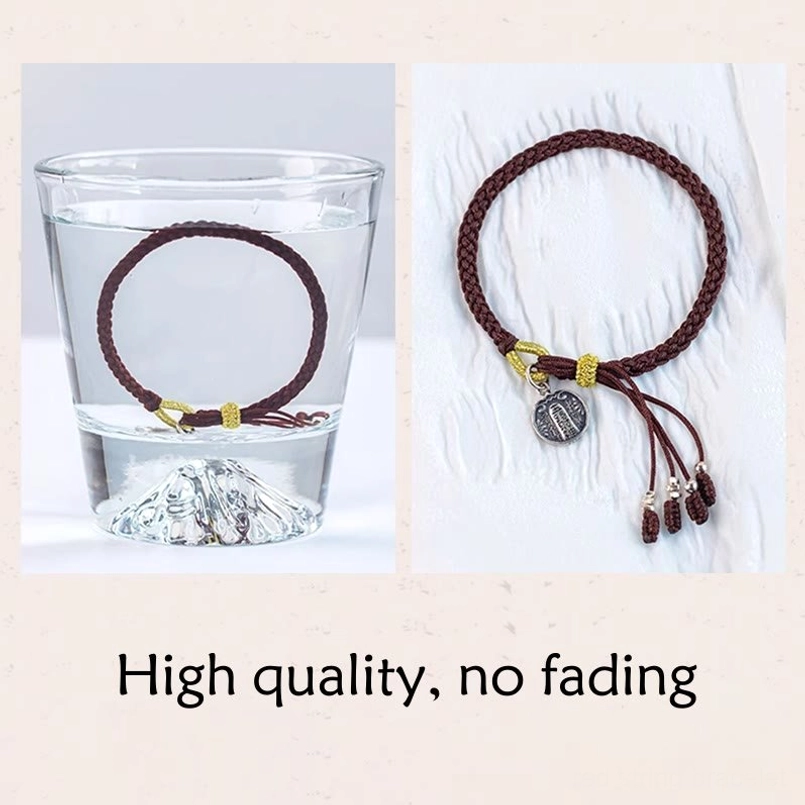 Five directions wealth gods red string bracelet size comparison shot