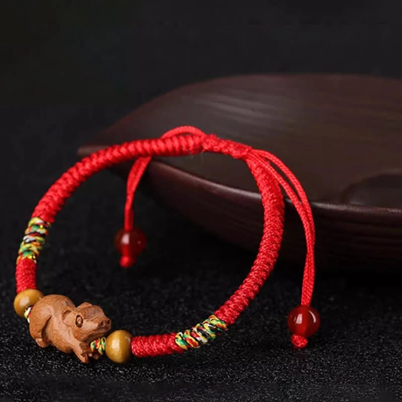 Red string zodiac bracelet all animals complete set