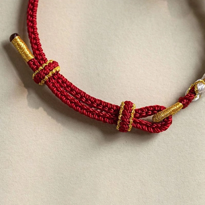 Red string bracelet for love luck and destiny inspired by Chinese red thread of fate tradition