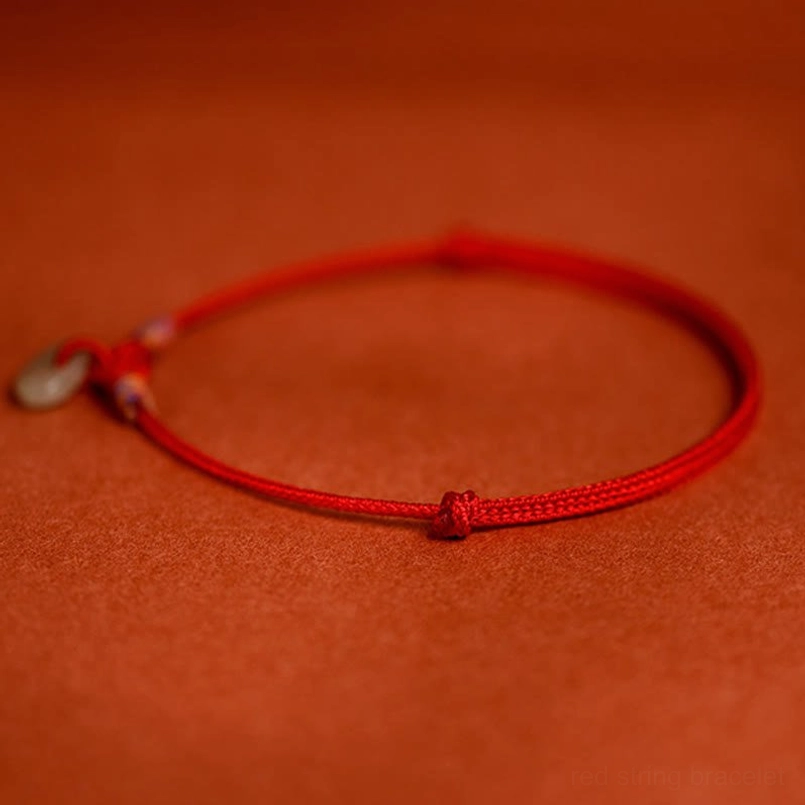 Plain red woven pet collar with sliding adjuster knots, minimalist terracotta background