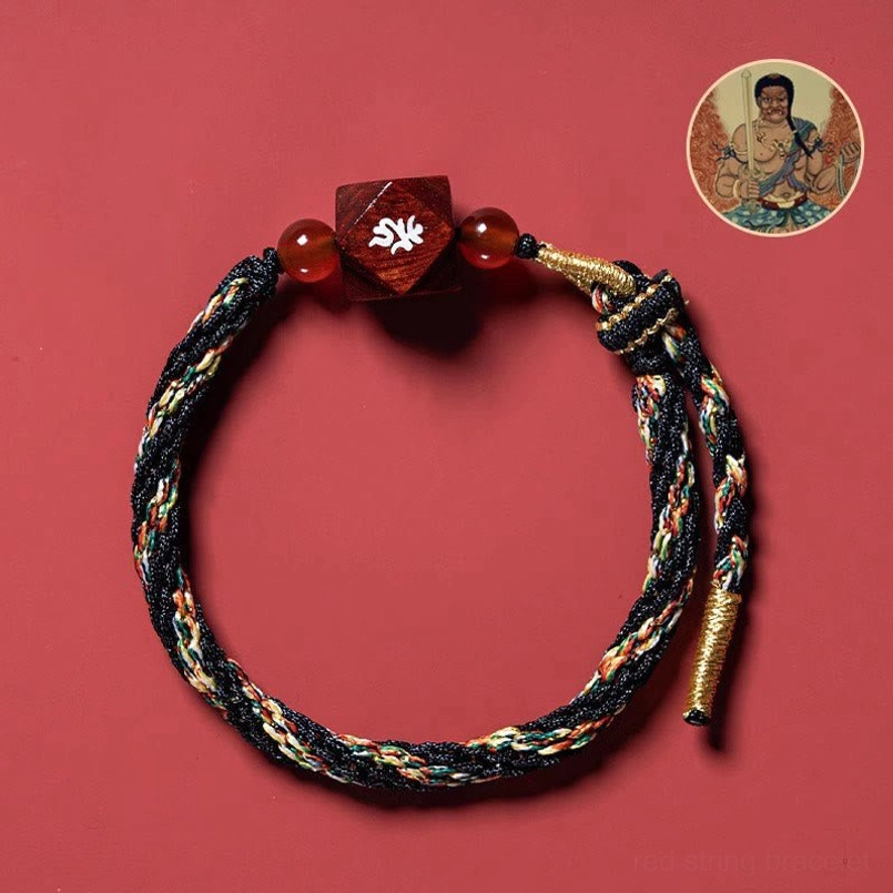 Rooster Acalanatha Natal Buddha Red String Protection Bracelet