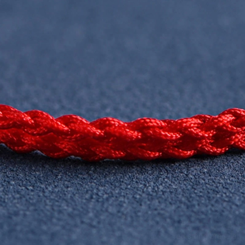 Handcrafted Ruyi Fu Red String Bracelet - Adjustable Cord Design
