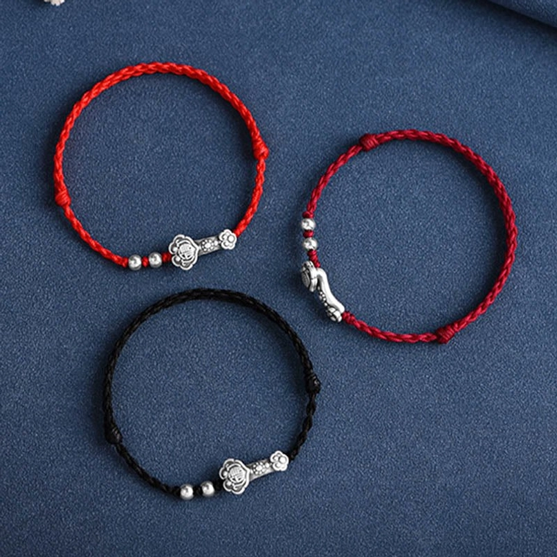 Ruyi Fu Red String Bracelet - Multi-Color Options Available