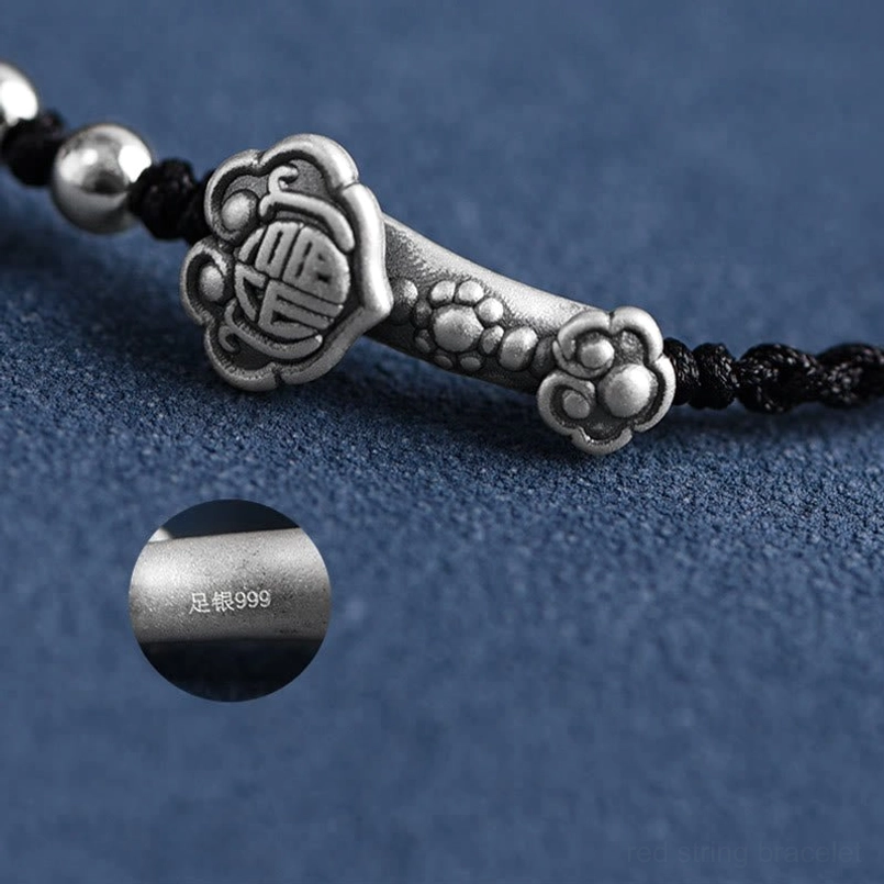 Ruyi Fu Red String Bracelet - Wrist and Ankle Versatile Wear