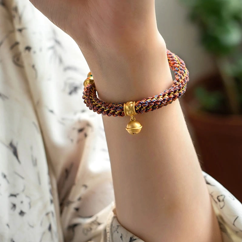 Sterling Silver Luck Bell Bracelet - Zodiac Buddha Wrist Styling