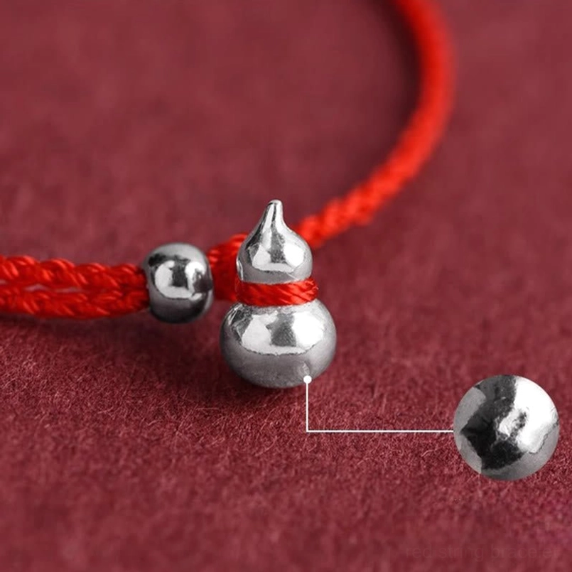 polished 925 sterling silver gourd charm and detached spacer bead