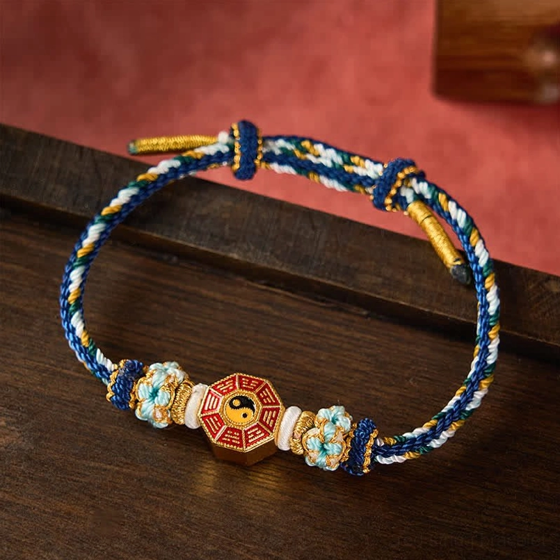 Tibetan Bagua red string bracelet spiritual meaning Feng Shui balance