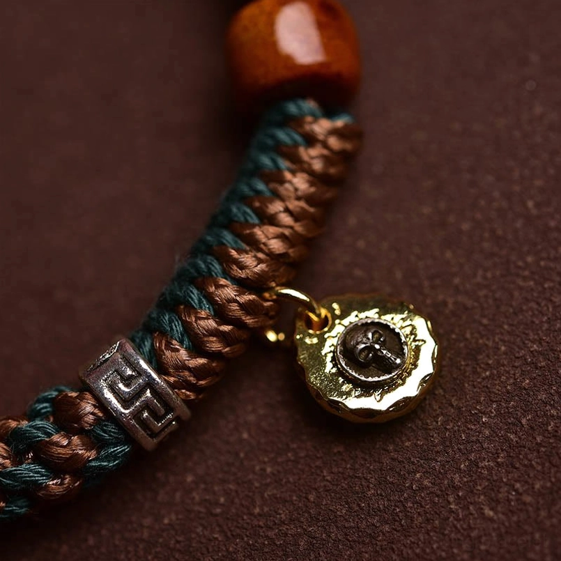 Tibetan red string bracelet full set display with all color variations