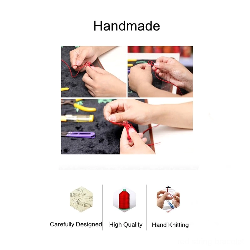 Handmade Tibetan King Kong Knot bracelet craftsmanship tutorial and quality steps collage
