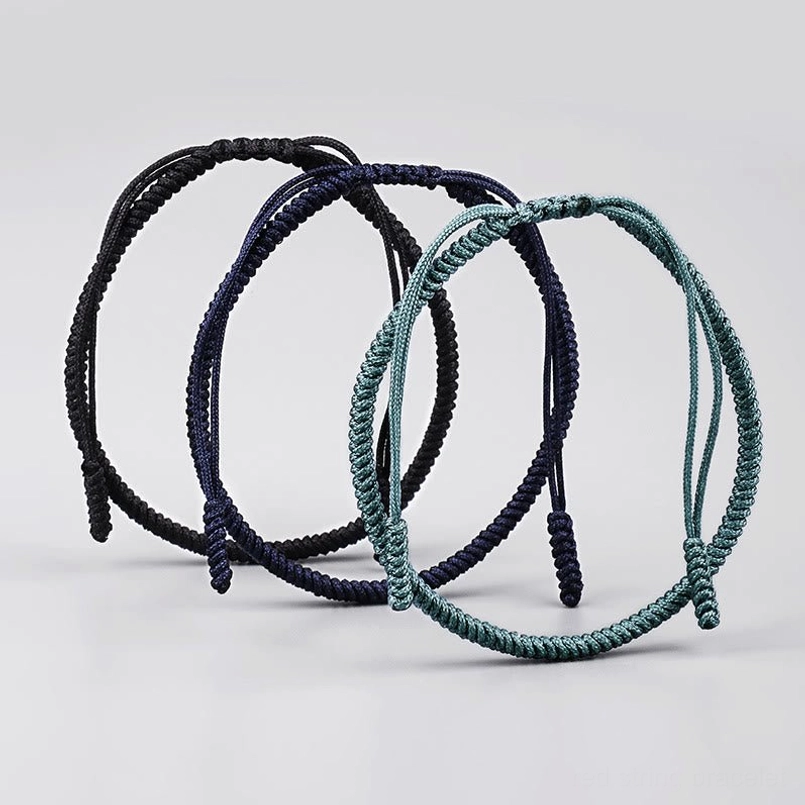 Separated King Kong knot bracelets highlighting adjustable rope tails detail