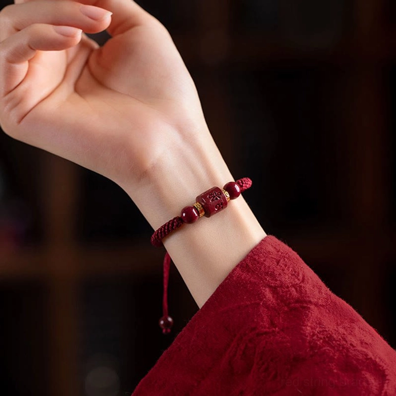 Daily wear om mani padme hum bracelet lifestyle side wrist view