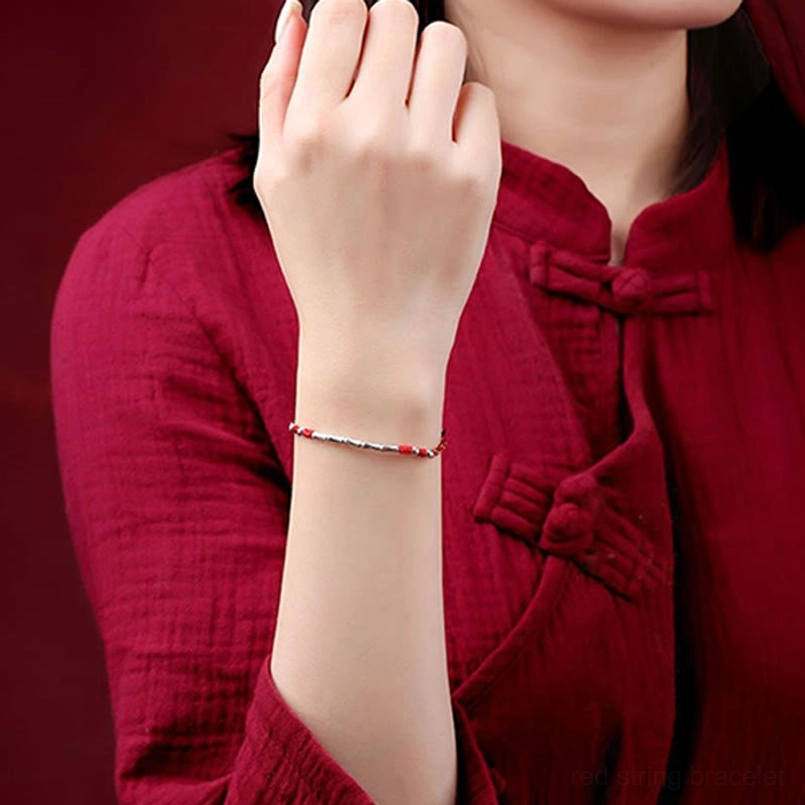Tibetan protection bracelet with Kabbalah red string symbolism and bamboo spiritual meaning inspiration