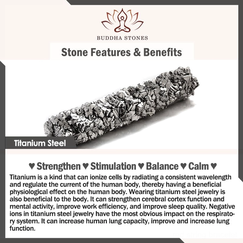 Titanium steel material benefits health wellness ionization properties
