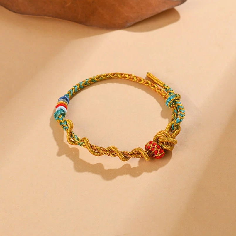 Unboxing Year of the Snake handmade luck bracelet with protective red string