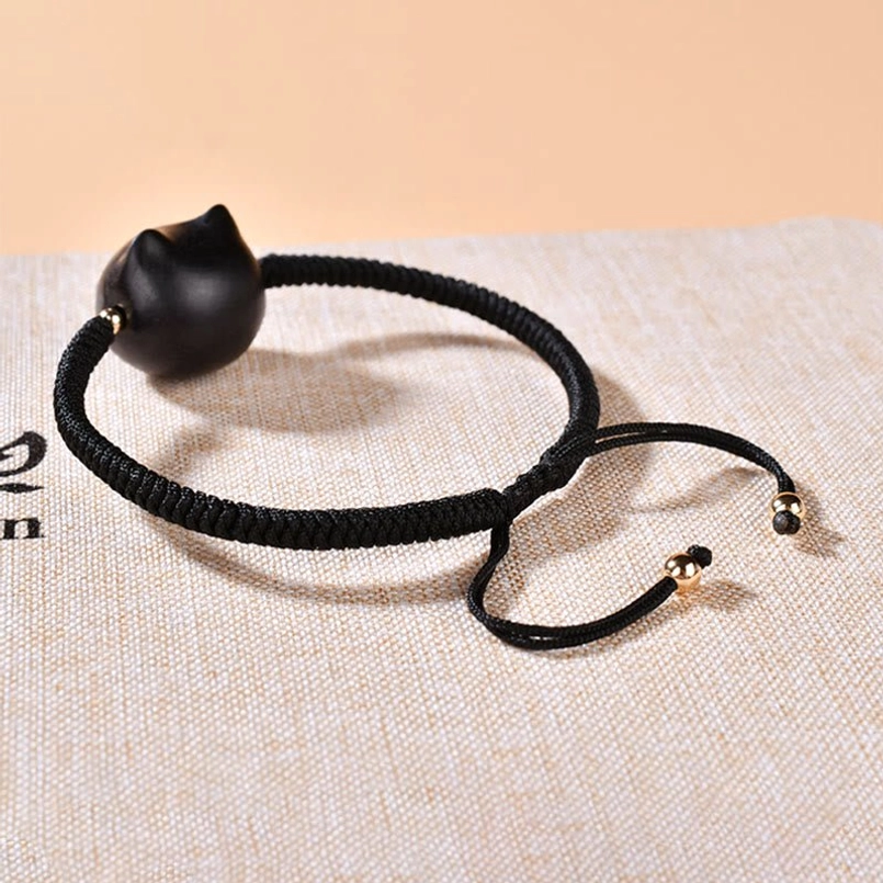 Cat charm bracelet unisex style perfect for spiritual practice and daily wear
