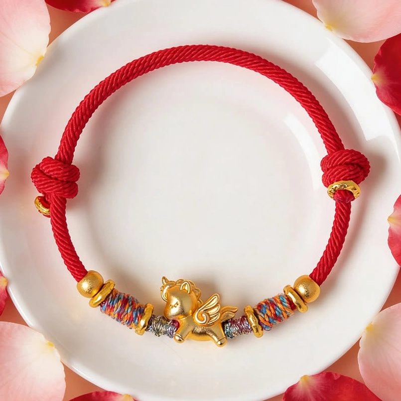 Year of the horse lucky bracelet unisex daily wear shot