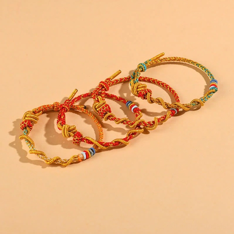 Wearable spiritual talisman – red string luck bracelet for Snake sign protection and fortune