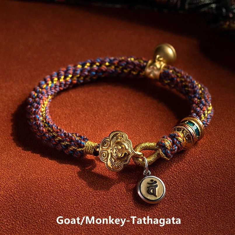 Complete Chinese Zodiac Natal Buddha Red String Bracelet Collection