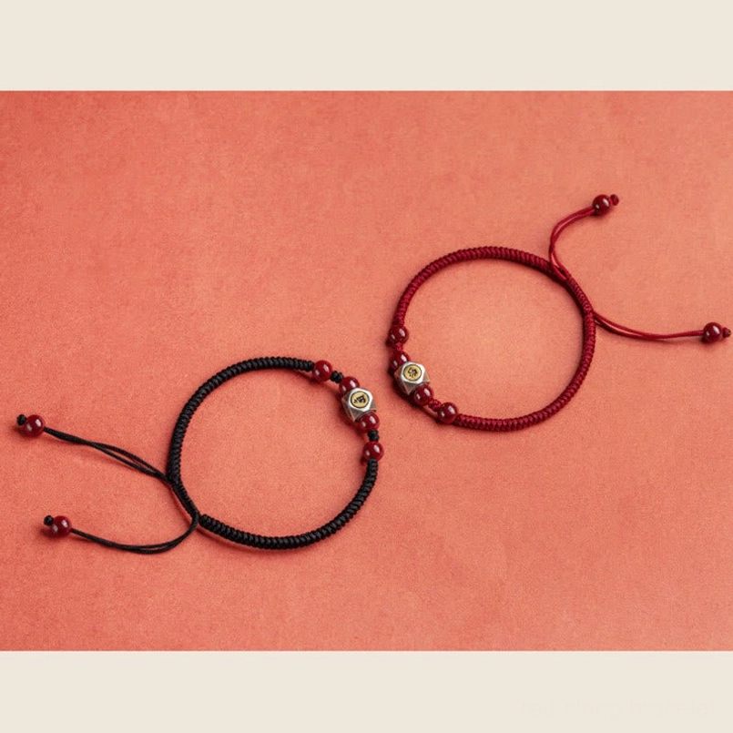 Zodiac natal buddha red string bracelet sizing guide wrist circumference 14-18cm