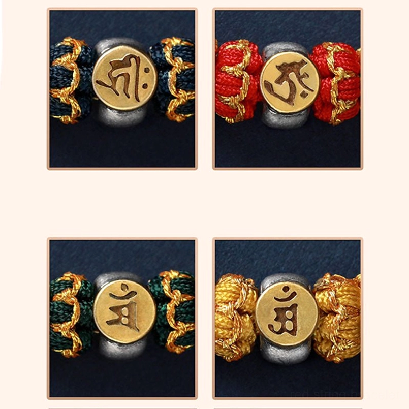 Chinese zodiac natal buddha red string bracelet gift packaging and presentation